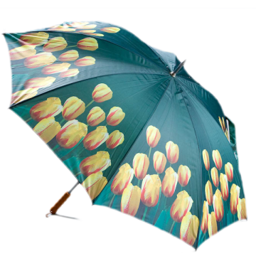 Umbrella large Yellow Tulip 
